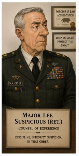 Major Lee Suspicious, retired counsel of experience